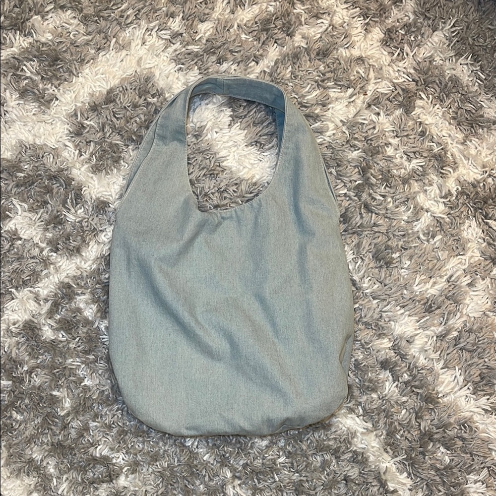 Light Wash Jean Slouchy Shoulder Bag